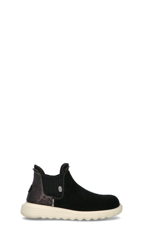 HEY DUDE Beatles donna nero in suede