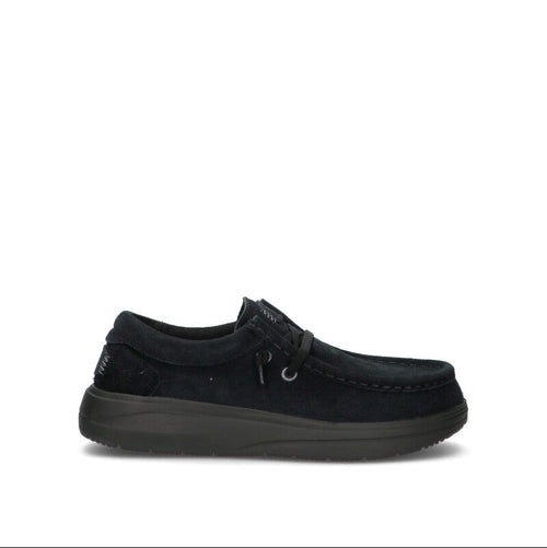 HEY DUDE Scarpa barca nera in suede