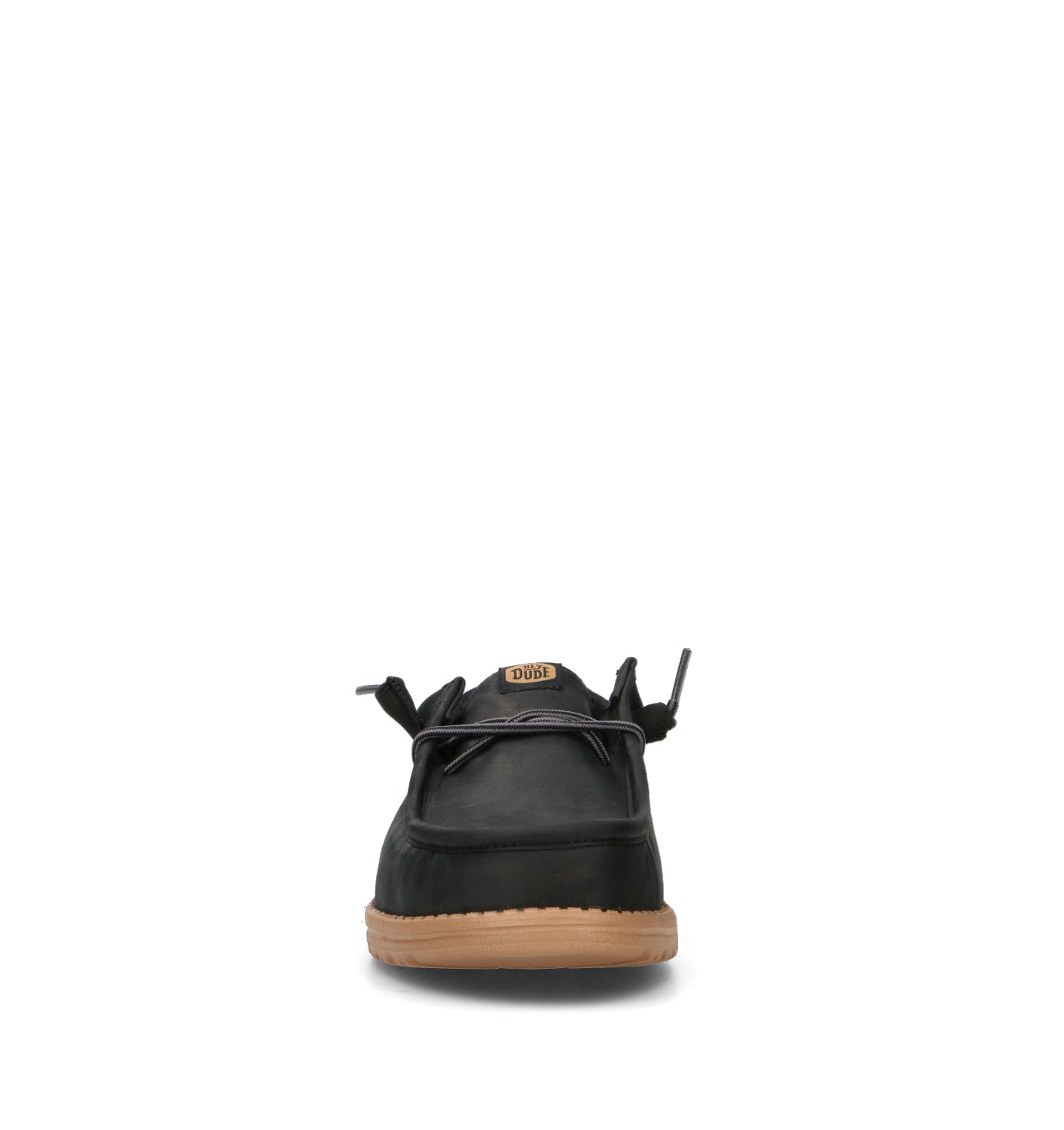 HEY DUDE Mocassino uomo nero in pelle