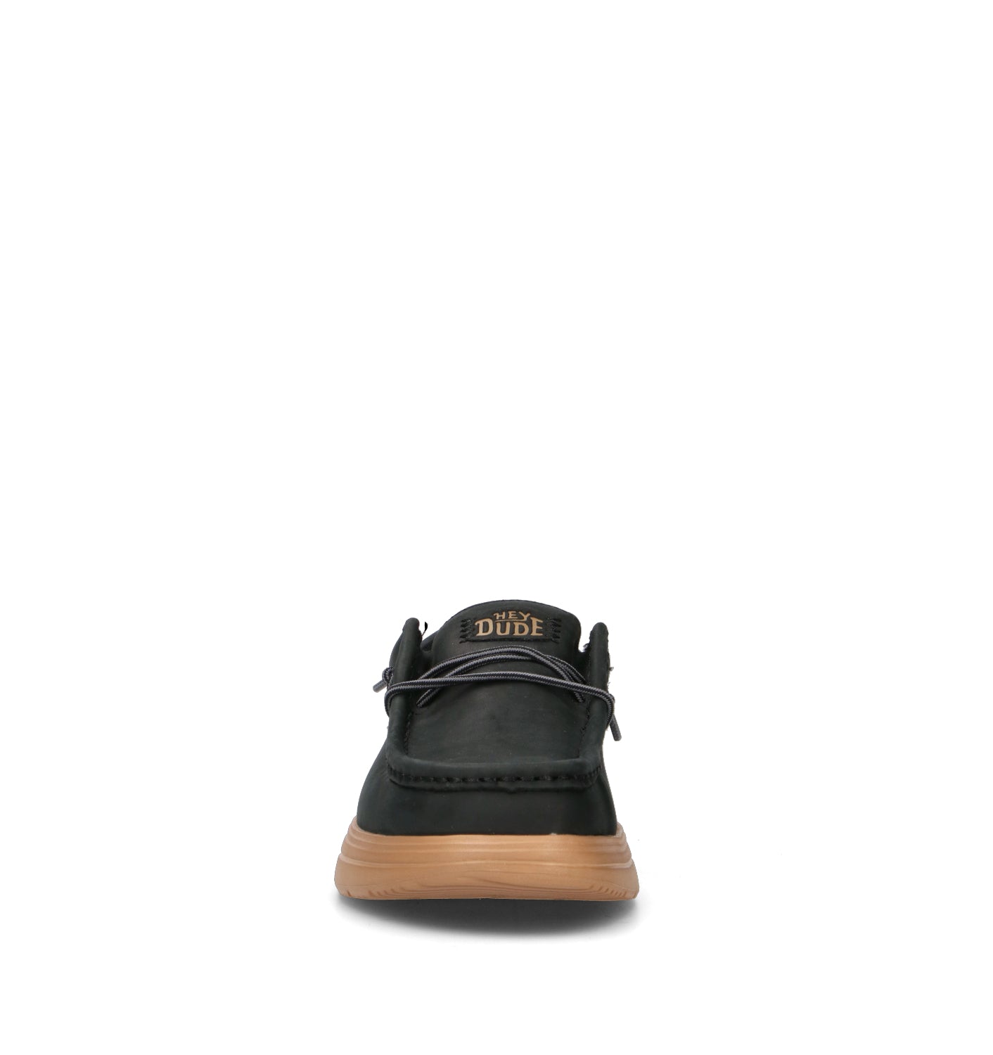 HEY DUDE Mocassino uomo nero in pelle