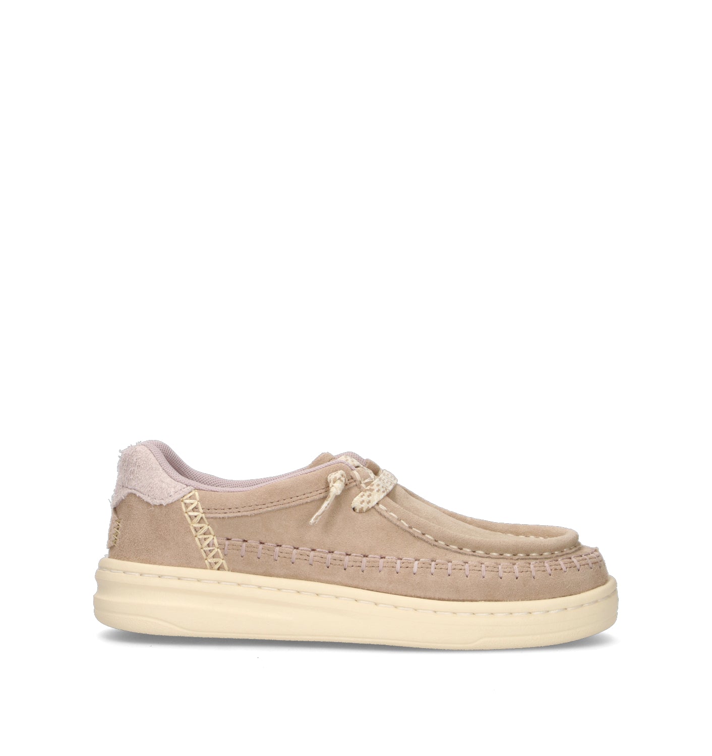 HEY DUDE Mocassino donna beige in suede