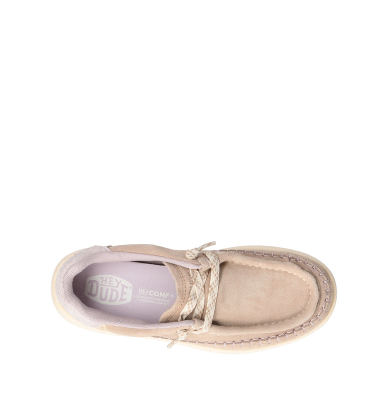 HEY DUDE Mocassino donna beige in suede