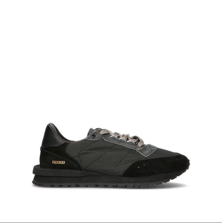 HIDNANDER Sneaker uomo nera in suede