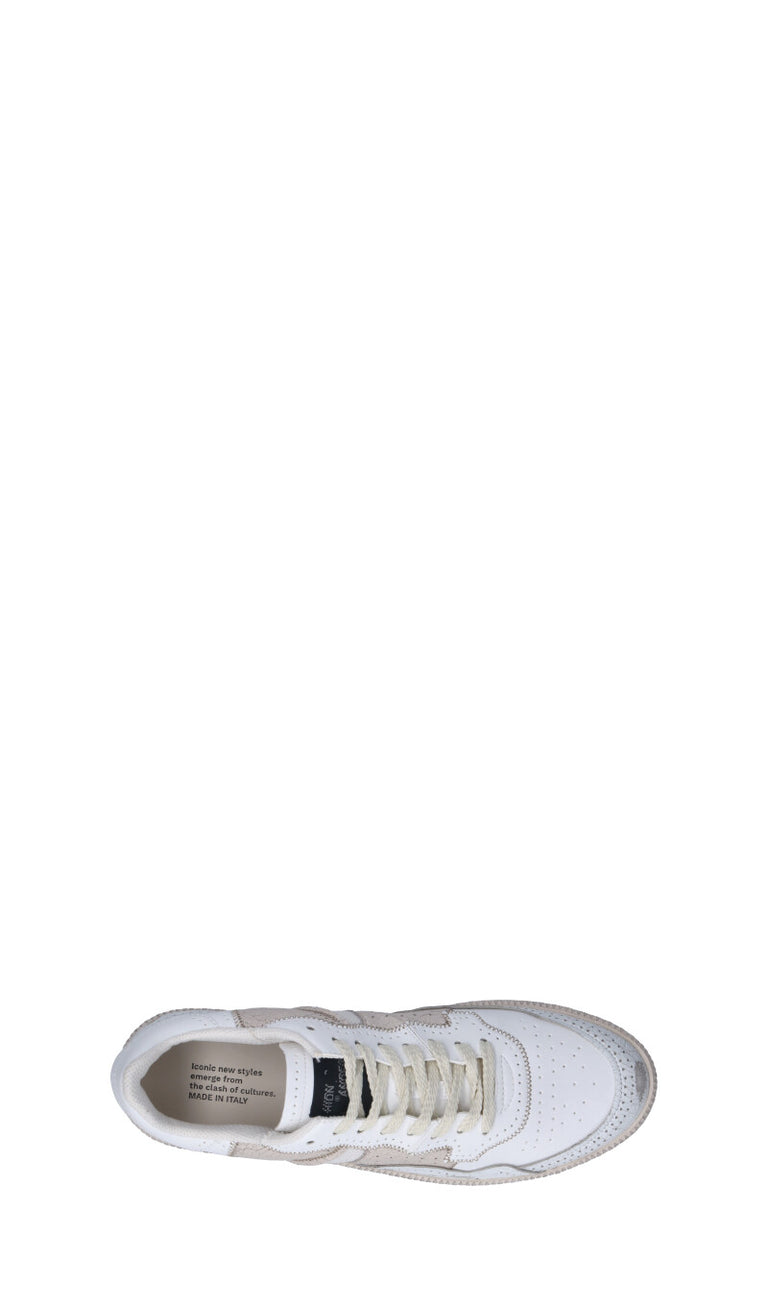 HIDNANDER Sneaker uomo bianca/beige in pelle