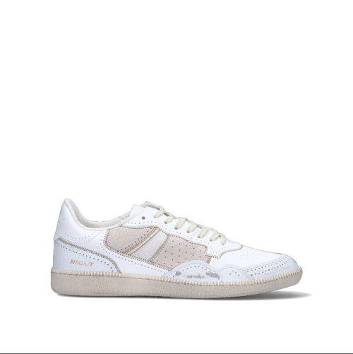 HIDNANDER Sneaker uomo bianca/beige in pelle