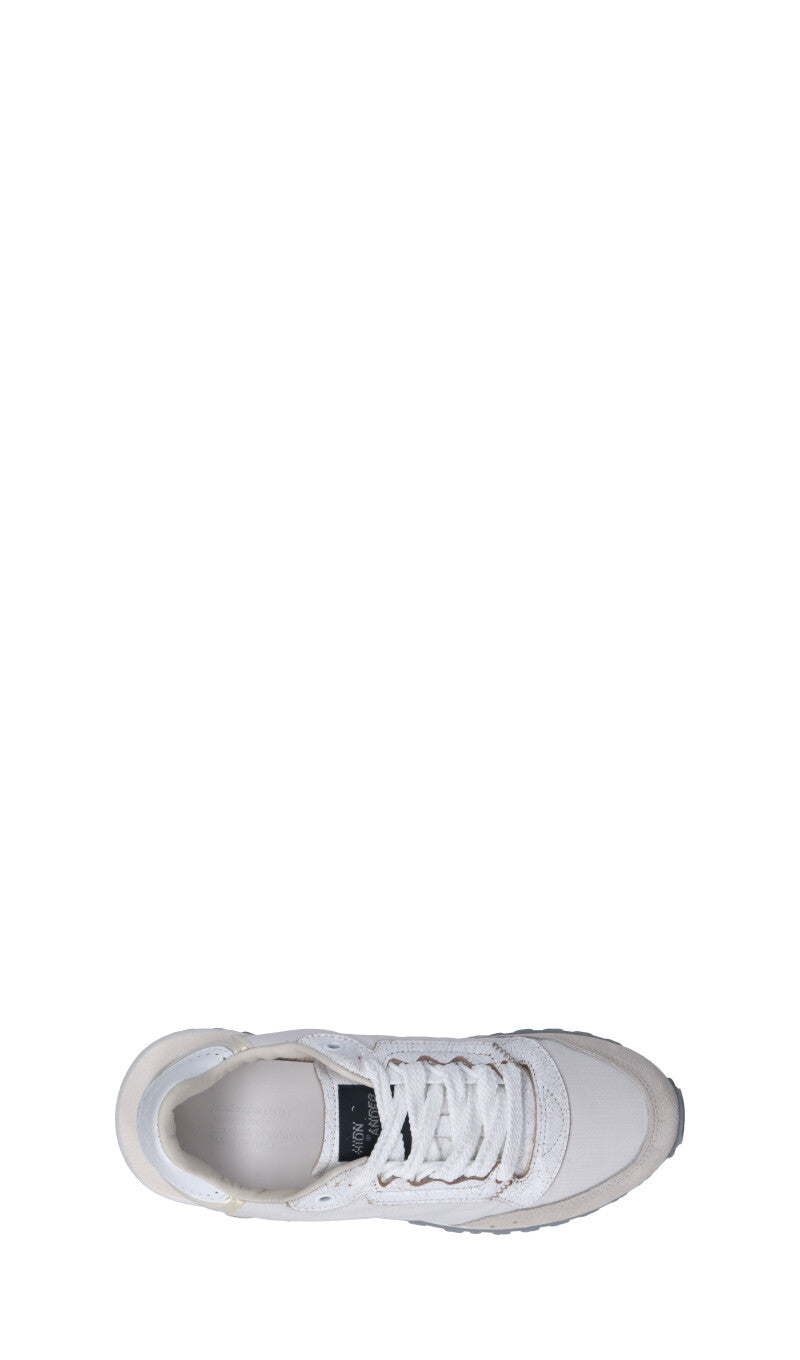 HIDNANDER Sneaker donna bianca/beige in suede