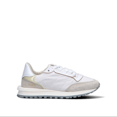 HIDNANDER Sneaker donna bianca/beige in suede