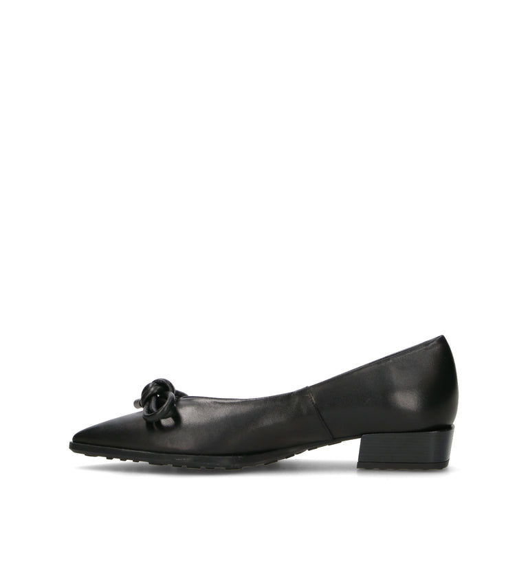 HISPANITAS Ballerina donna nera in pelle