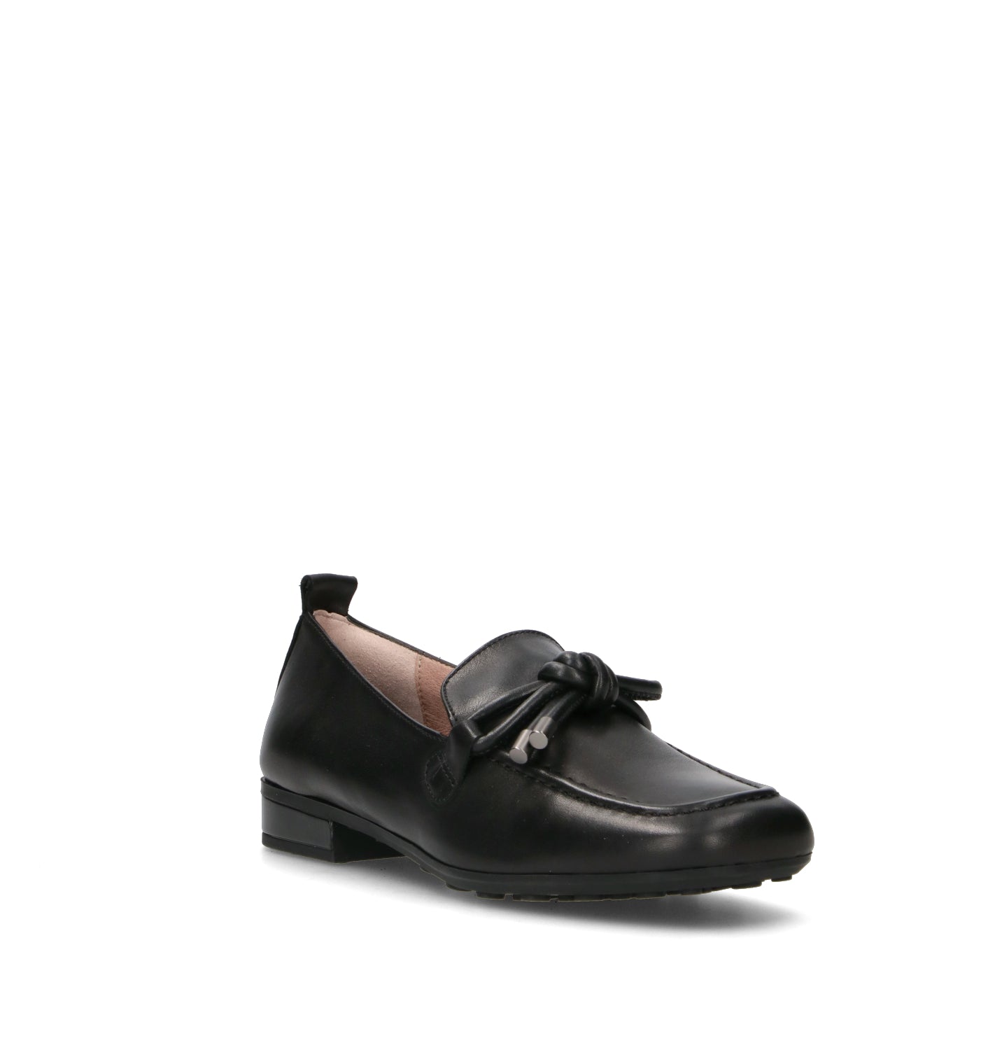 HISPANITAS Mocassino donna nero in pelle