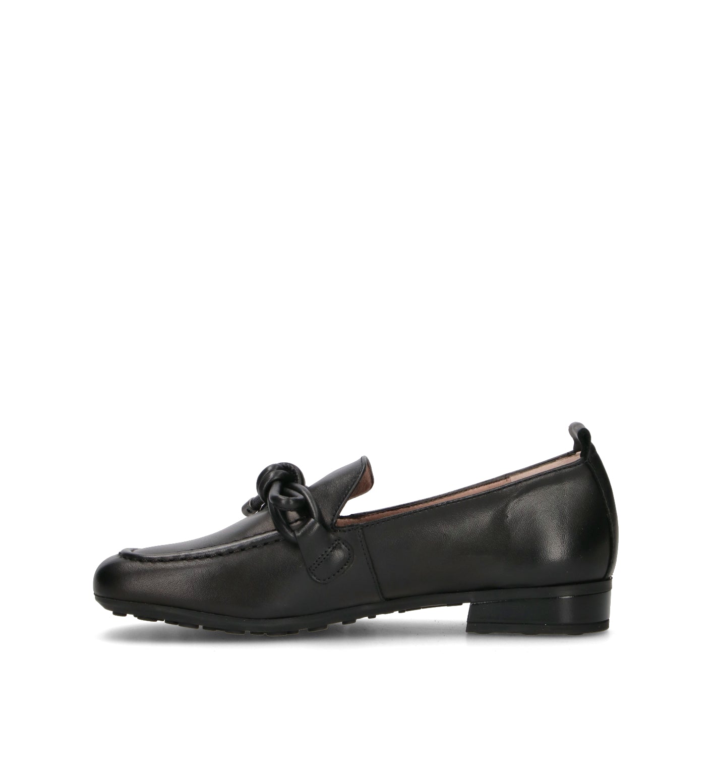 HISPANITAS Mocassino donna nero in pelle