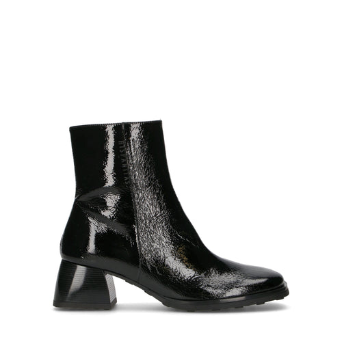 HISPANISTAS Tronchetto donna nero in pelle