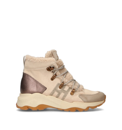 HISPANITAS Sneaker donna beige in suede