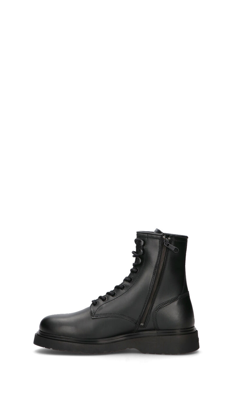 CALVIN KLEIN Anfibio uomo nero in pelle