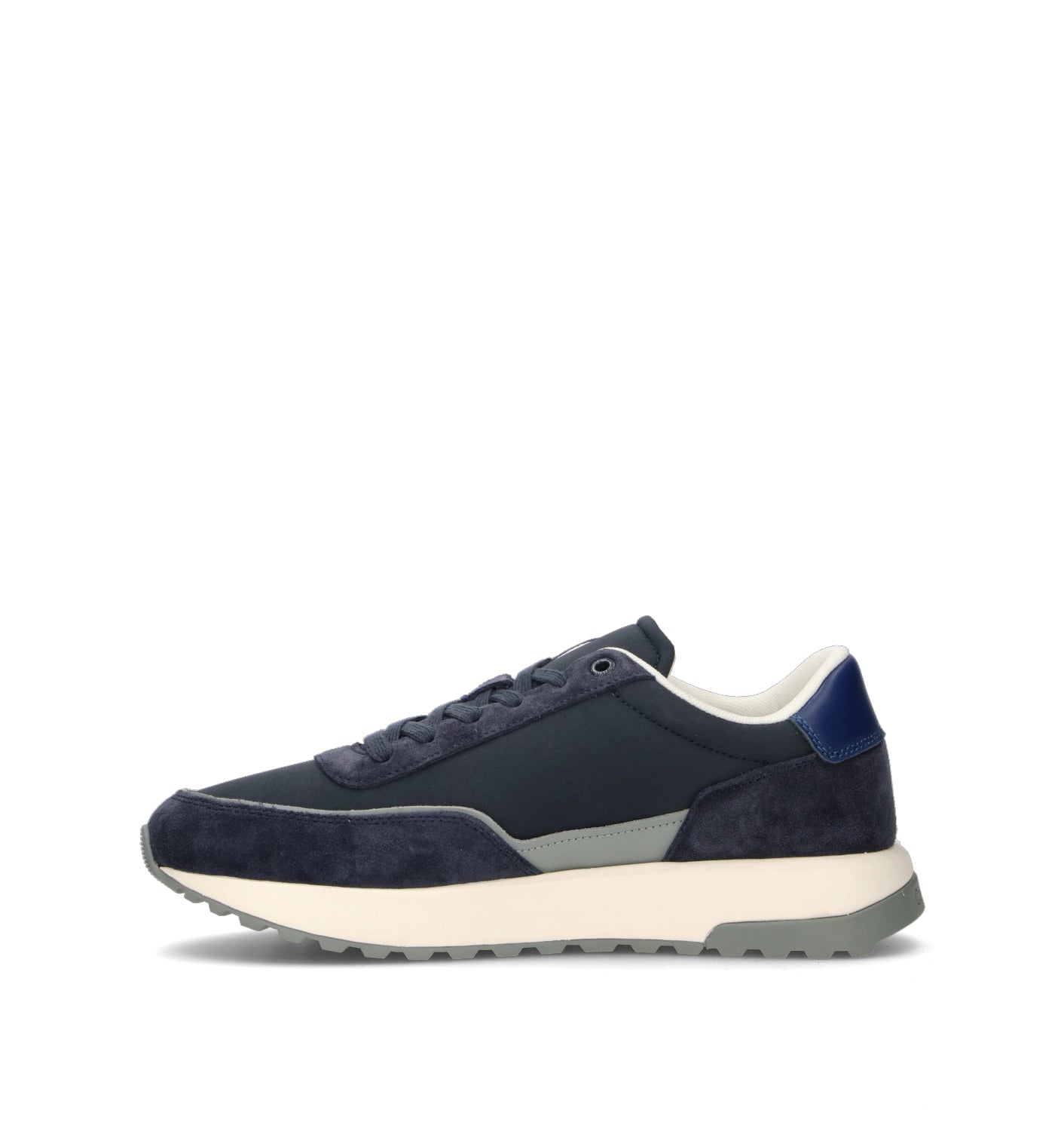 CALVIN KLEIN Sneaker uomo blu in suede