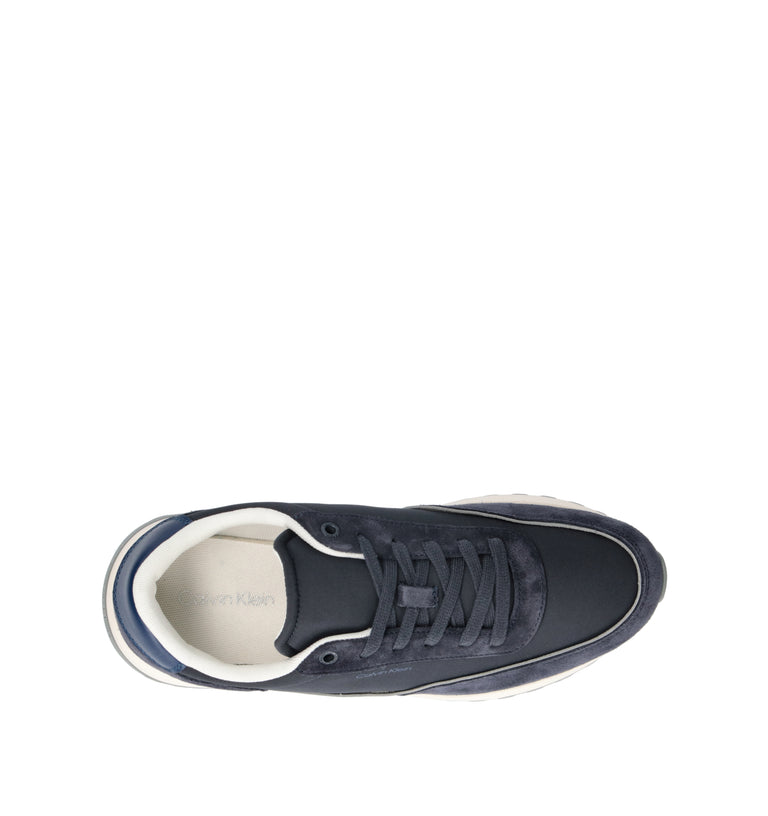 CALVIN KLEIN Sneaker uomo blu in suede
