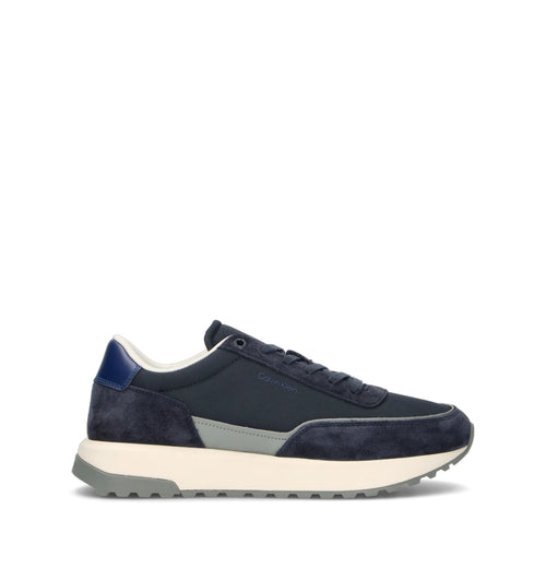 CALVIN KLEIN Sneaker uomo blu in suede