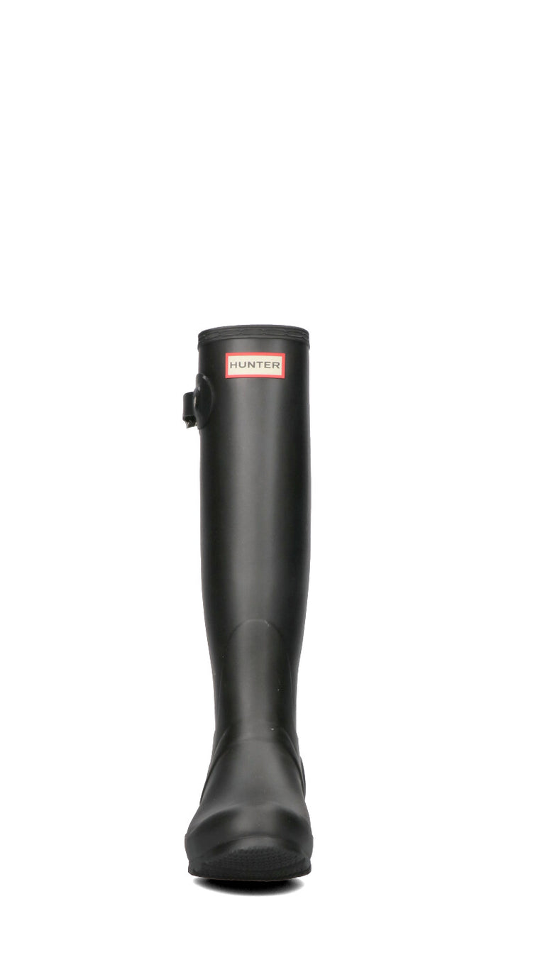 HUNTER Stivale gomma donna nero