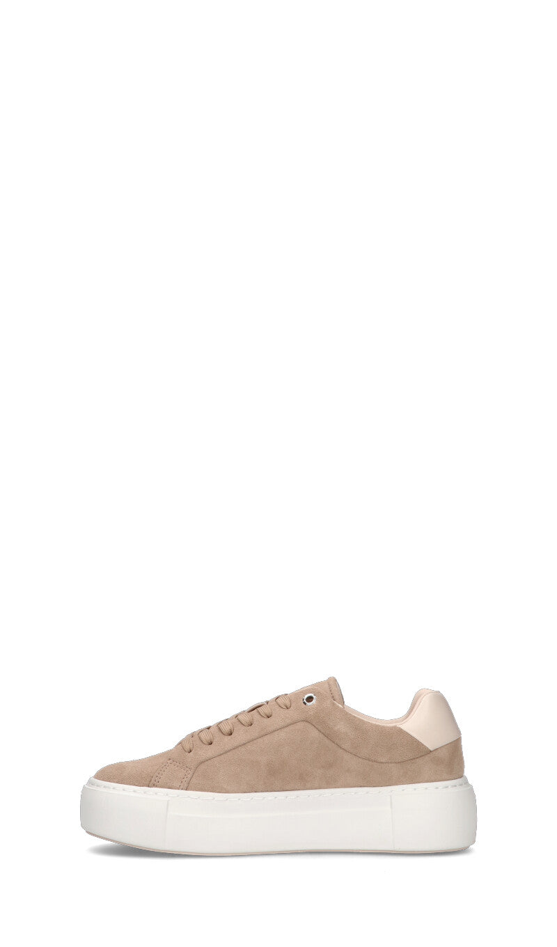 CALVIN KLEIN Sneaker donna taupe in suede