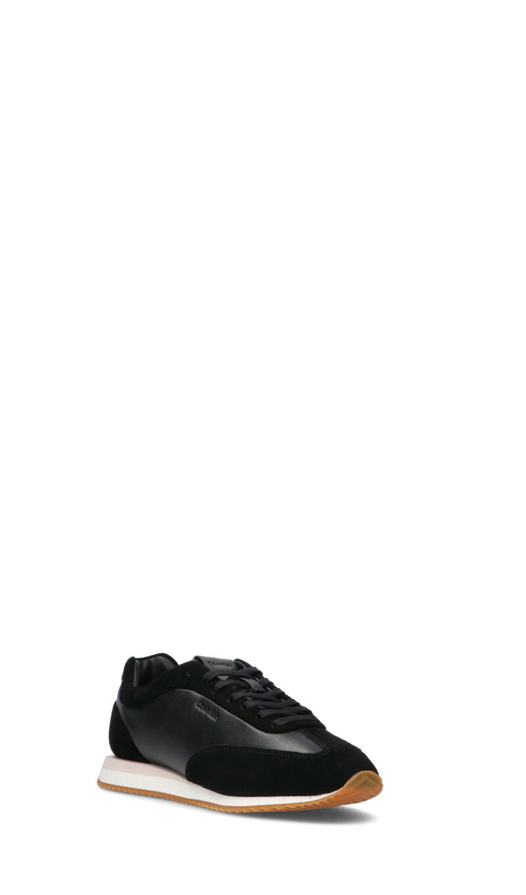 CALVIN KLEIN Sneaker donna nera in pelle