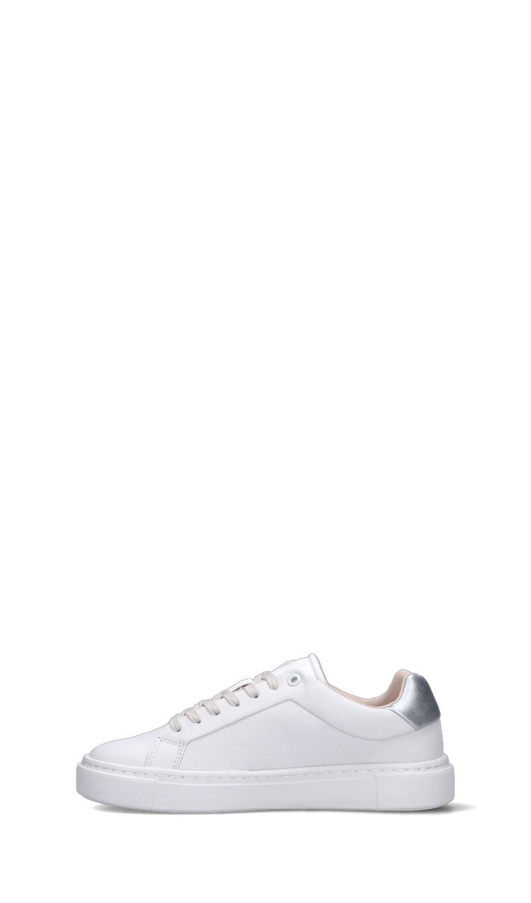 CALVIN KLEIN Sneaker donna bianca/argento in pelle