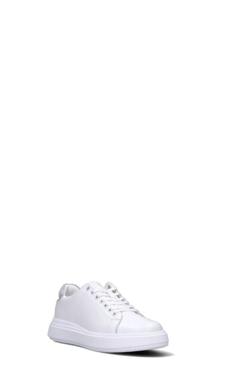CALVIN KLEIN JEANS Sneaker uomo bianca/grigia in pelle
