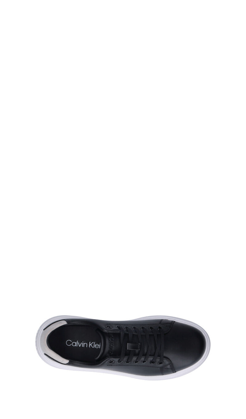 CALVIN KLEIN Sneaker donna nera in pelle