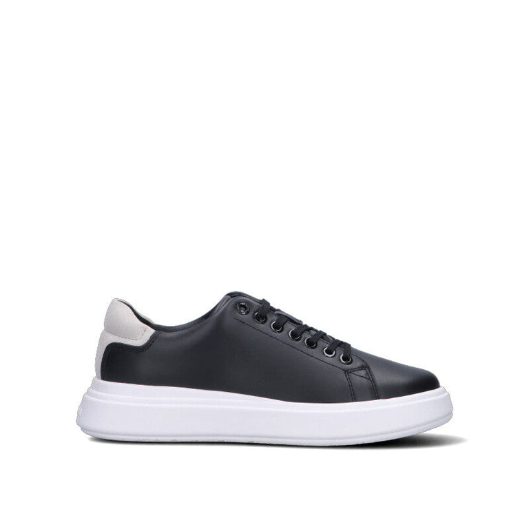 CALVIN KLEIN Sneaker donna nera in pelle
