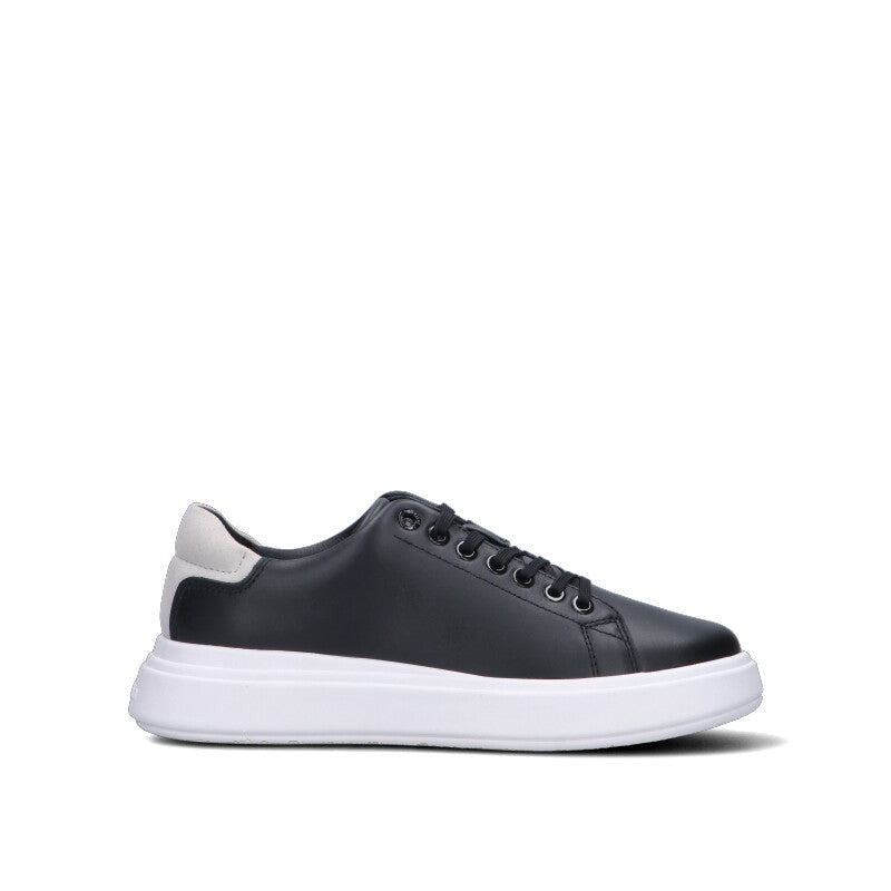 CALVIN KLEIN Sneaker donna nera in pelle