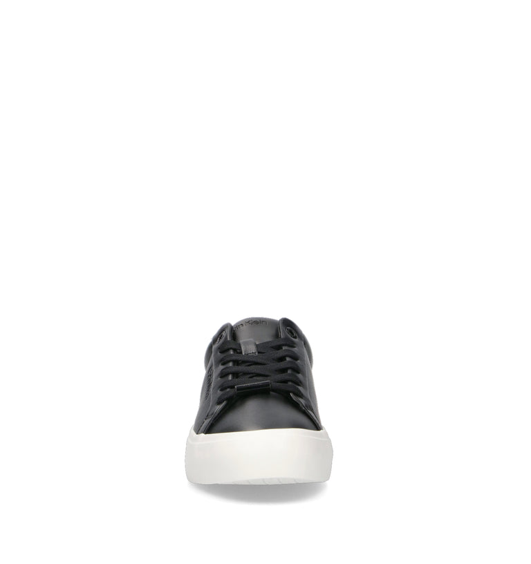 CALVIN KLEIN Sneaker donna nera in pelle