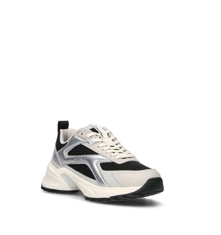 CALVIN KLEIN Sneaker donna nera/argento