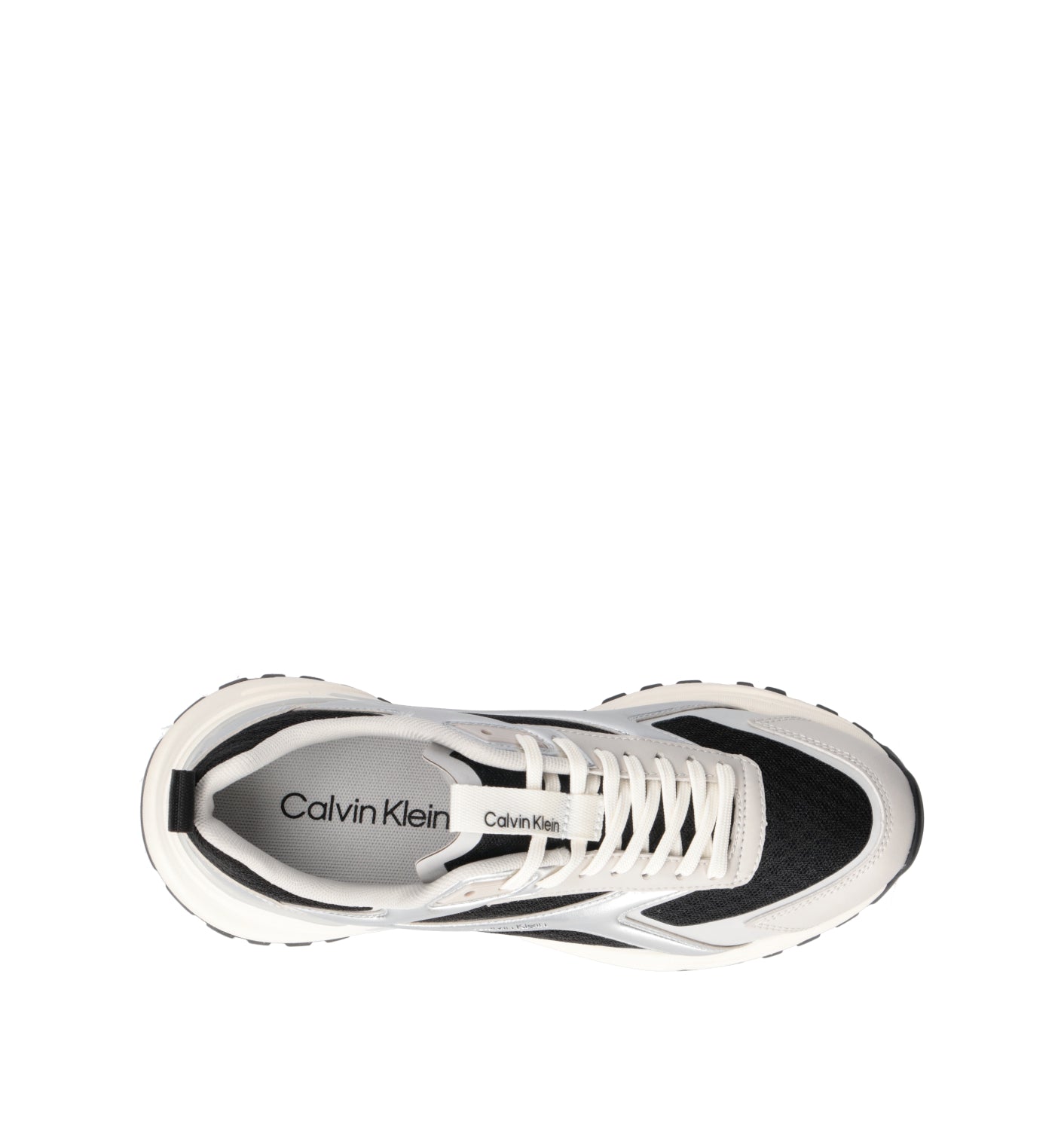 CALVIN KLEIN Sneaker donna nera/argento