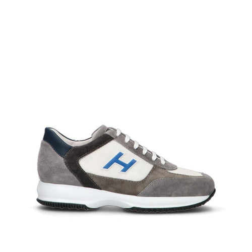 HOGAN Sneaker uomo bianca/grigia in pelle
