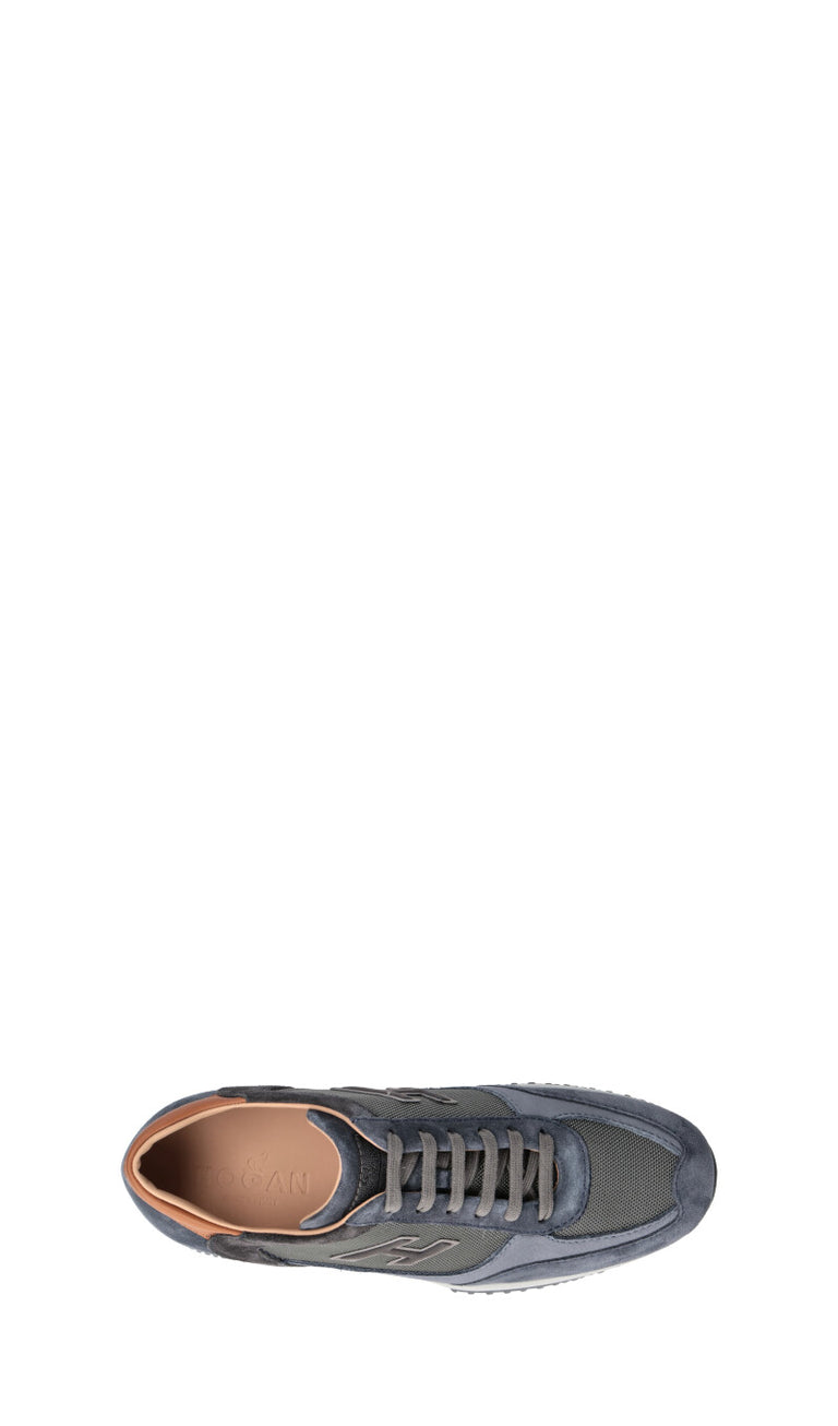 HOGAN Sneaker uomo blu in pelle