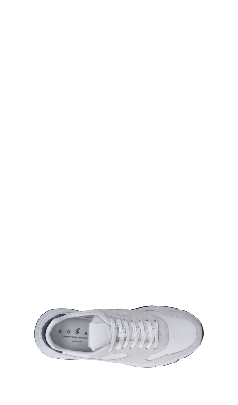 HOGAN Sneaker uomo bianca in suede