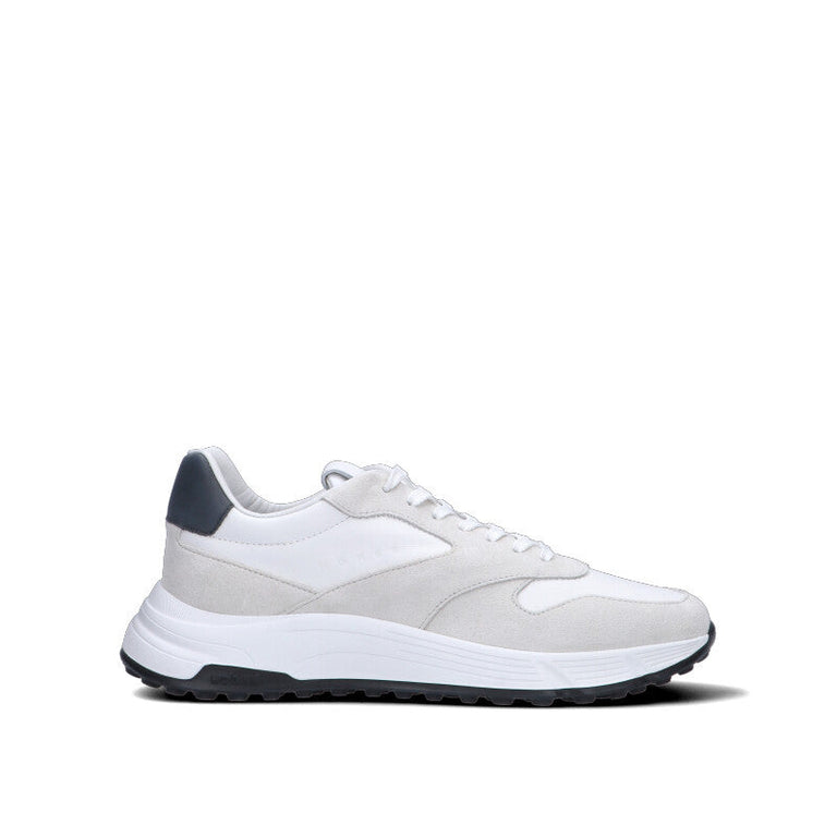 HOGAN Sneaker uomo bianca in suede