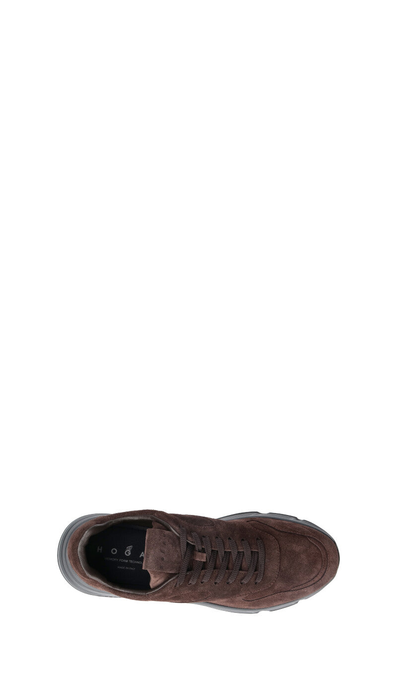HOGAN - HYPERLIGHT Sneaker uomo marrone in suede