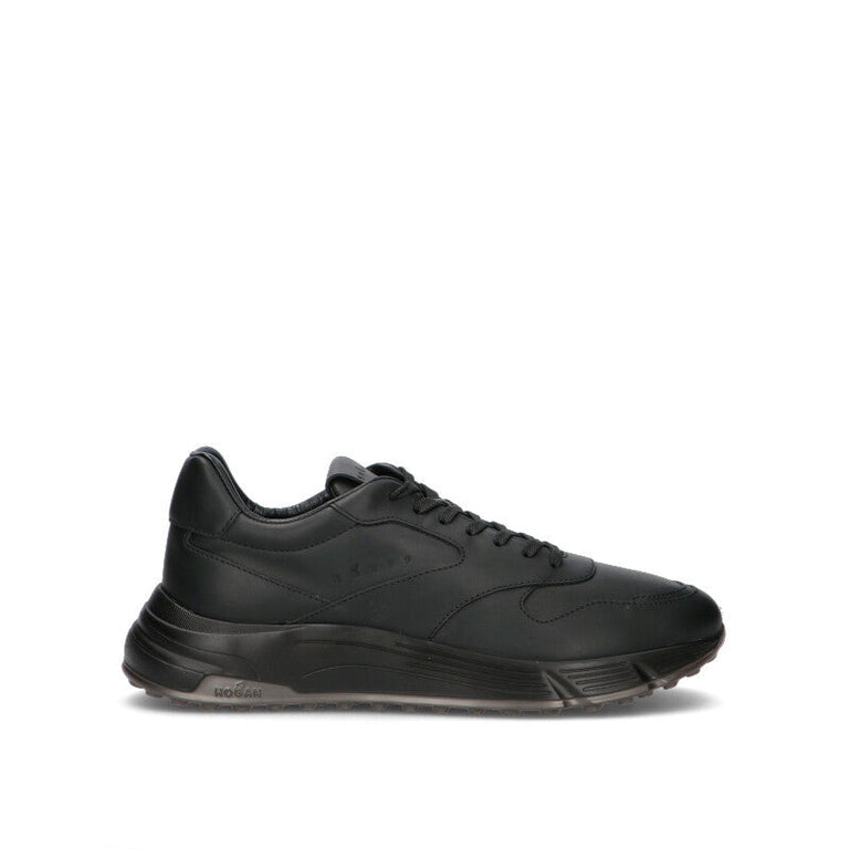 HOGAN - HYPERLIGHT Sneaker uomo nera in pelle
