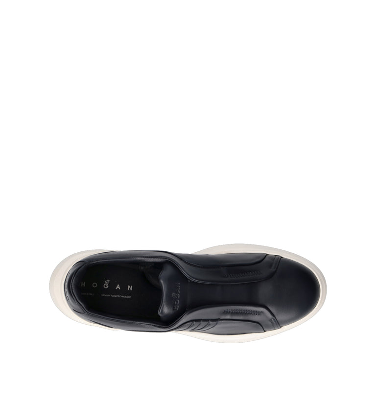 HOGAN H580 Sneaker uomo blu in pelle