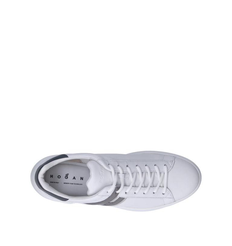 HOGAN Sneaker uomo bianca/grigia in pelle