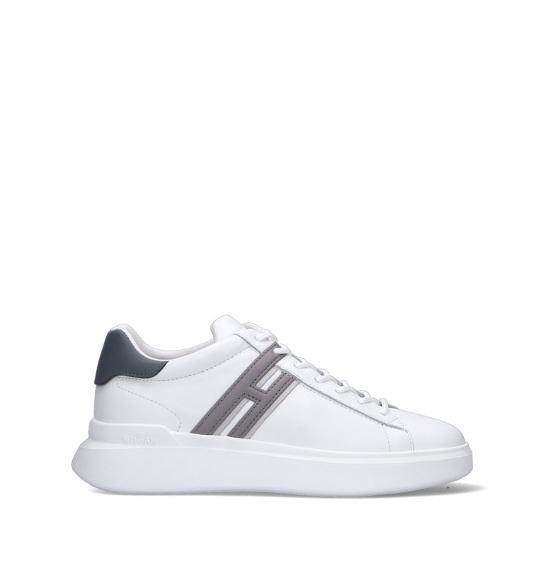 HOGAN Sneaker uomo bianca/grigia in pelle