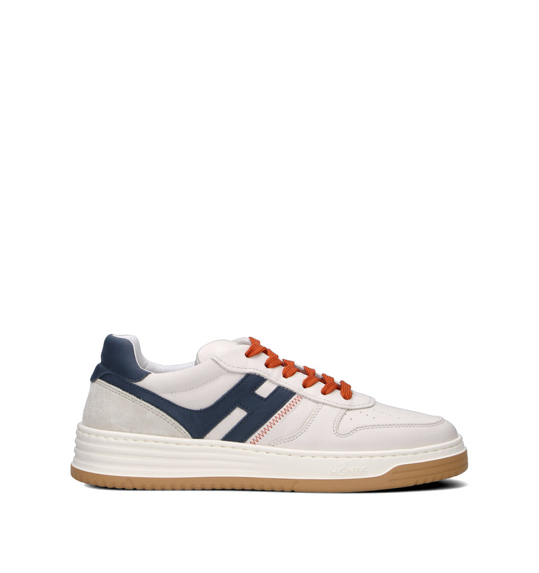 HOGAN H630 Sneaker uomo bianca/blu in pelle