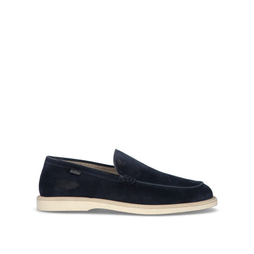 HOGAN Mocassino uomo blu in suede