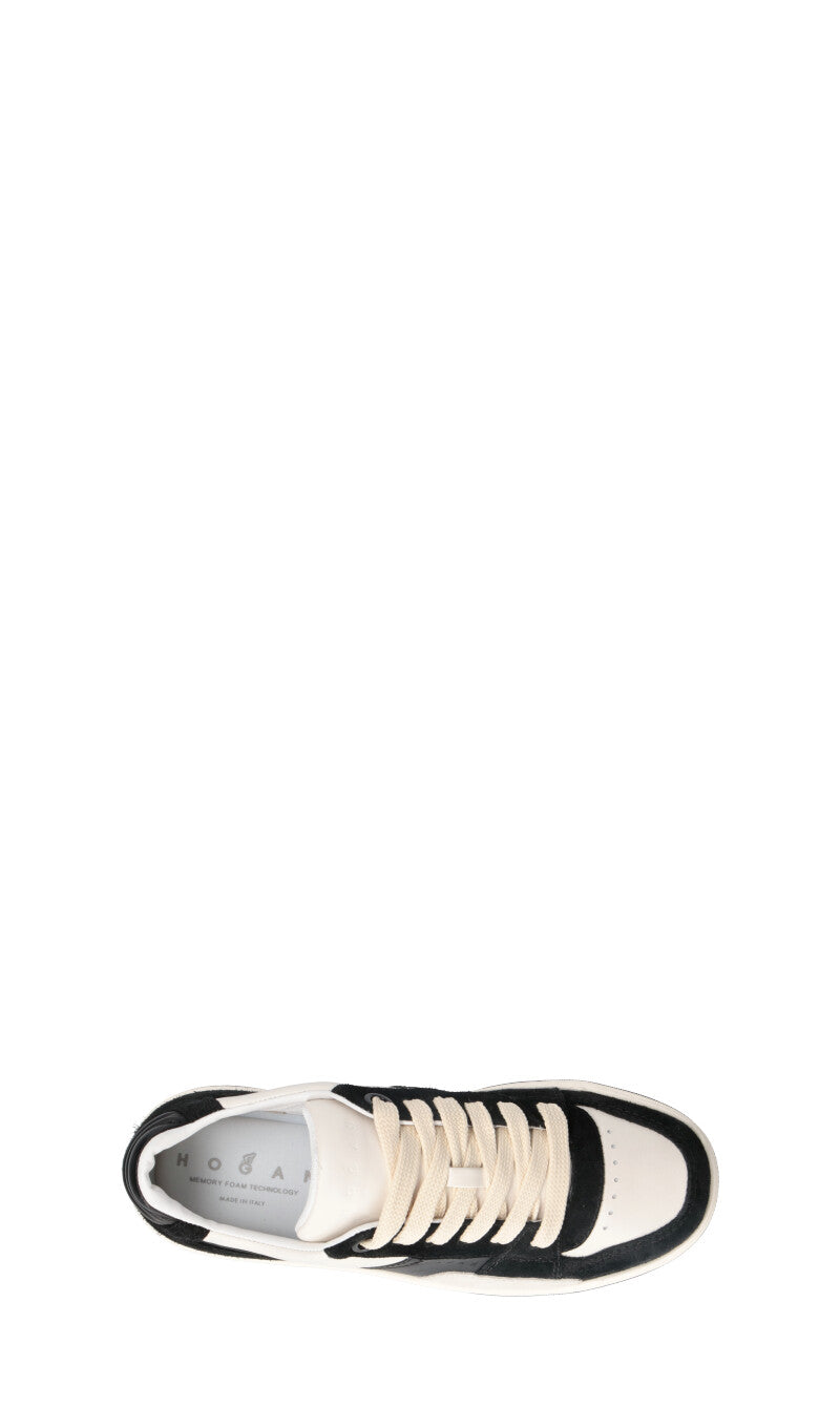 HOGAN Sneaker uomo nera/bianca in suede