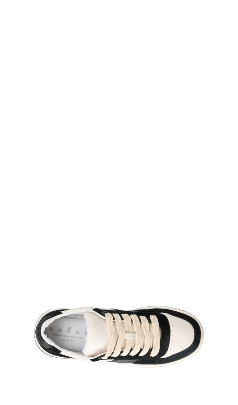 HOGAN Sneaker uomo nera/bianca in suede