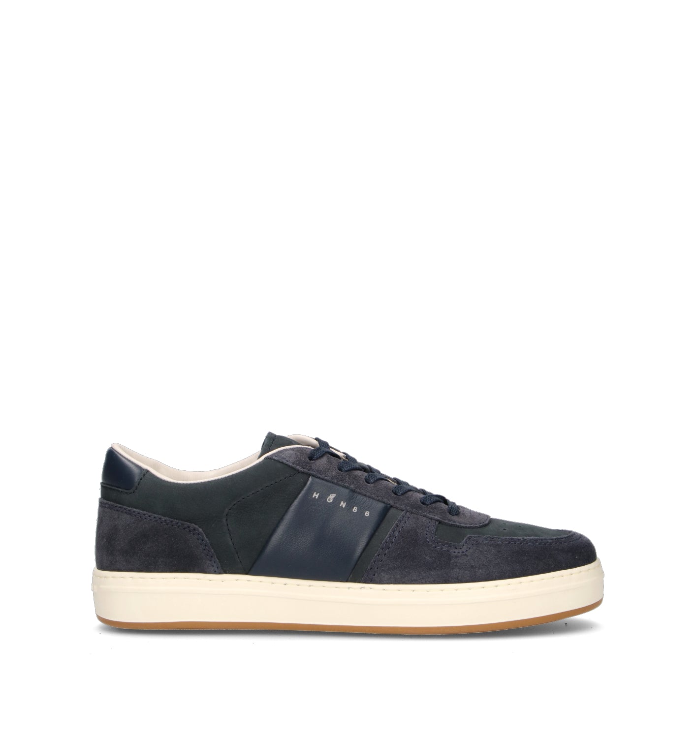 HOGAN Sneaker uomo blu in suede
