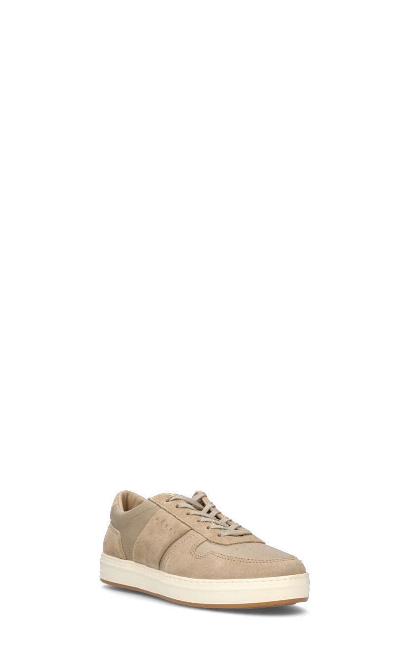 HOGAN Sneaker uomo beige in suede