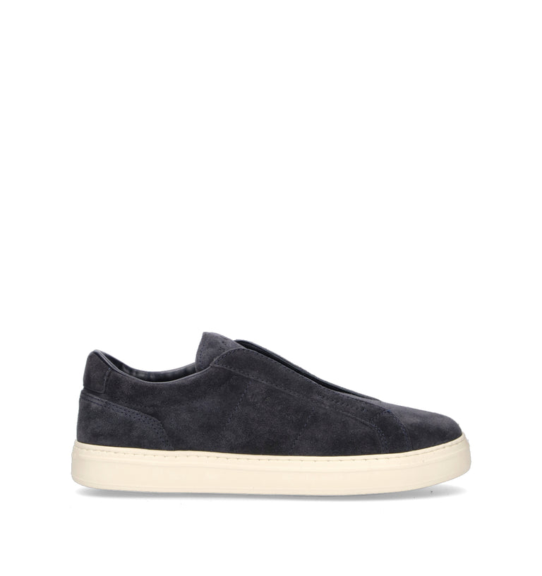 HOGAN Sneaker uomo blu in suede