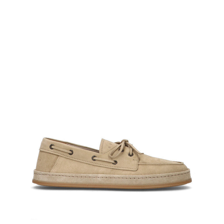 HOGAN Mocassino uomo beige in suede