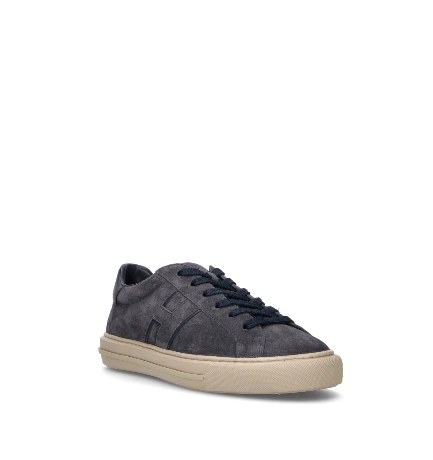 HOGAN H691 Sneaker uomo blu in suede