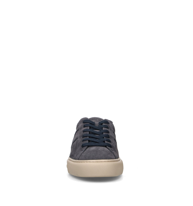 HOGAN H691 Sneaker uomo blu in suede